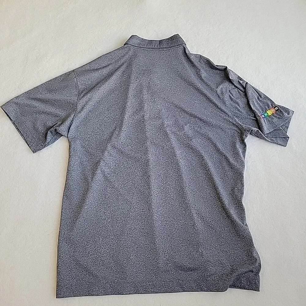 Mens Nike Dri Fit Athletic Polo Shirt Size XL Blue Golf Short Sleeve M&M‎ Logo
